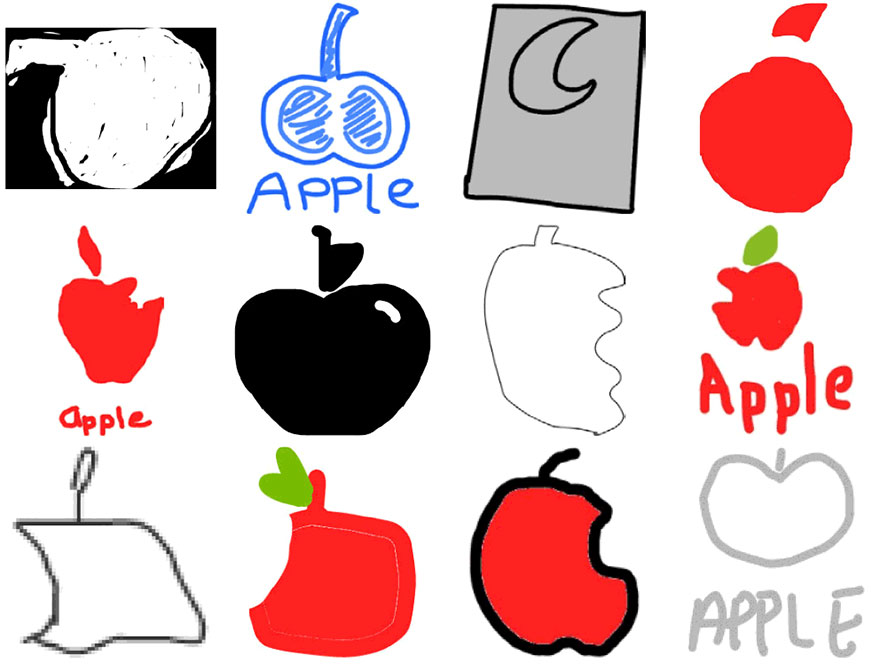 Famous logos drawn from memory